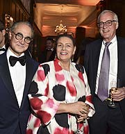 Mathias Rastorfer und Krystina Gmurzynska und Michael Ringier Charity Gala zugunsten des Sheba Medical Center im Carlton Hotel St. Moritz, Schweiz am 15.02.2020  Photo. BrauerPhotos / G.Nitschke